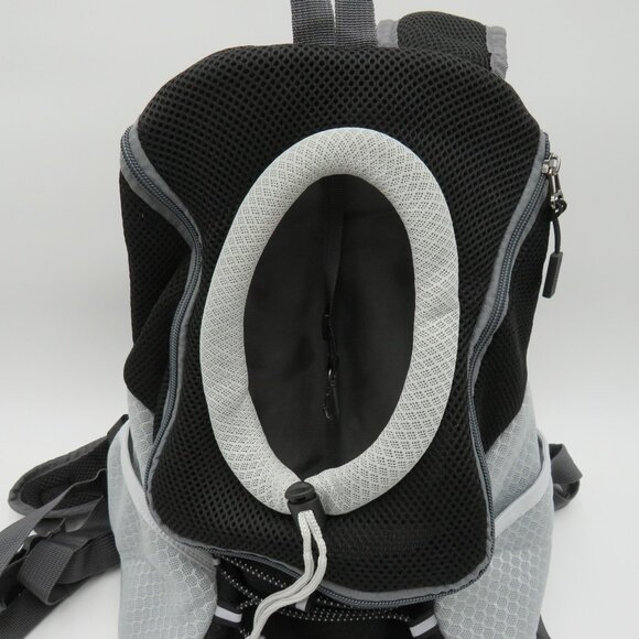 Pawaboo Pet Carrier Backpack Front Facing Dog Cat Size Small Gray Mesh Travel - Picture 2 of 9